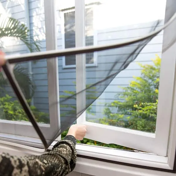 Framed window insect screen