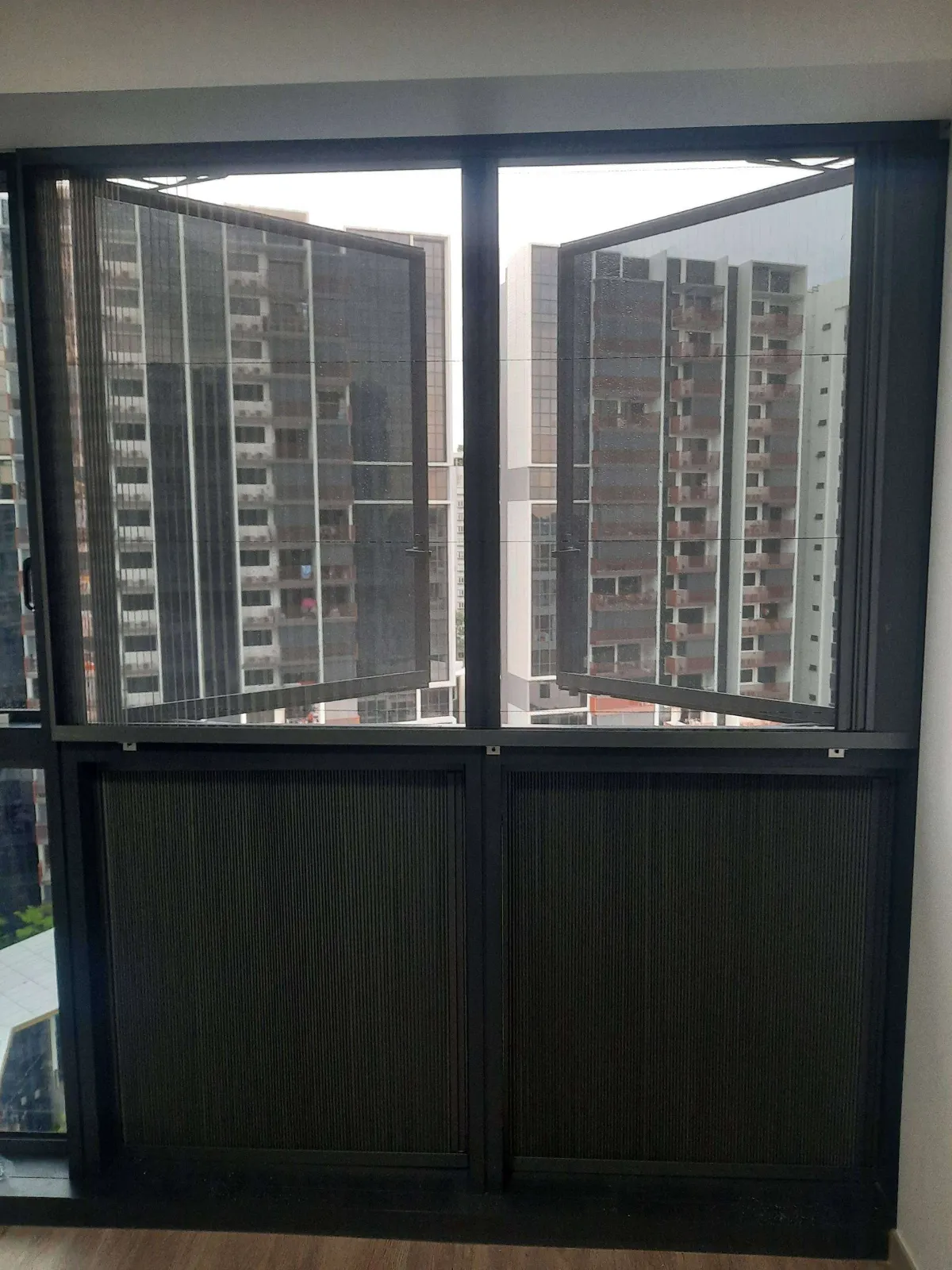 Riverfront Residences 2 in 1 Pleated & Black Out Screen 2